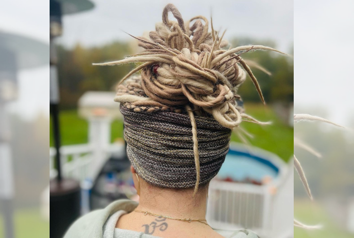 Fancy dreadlock styles - Messy lattice crowns