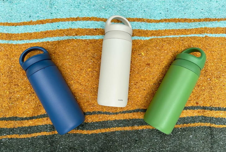 Kinto luxury insulated travel tumbler.